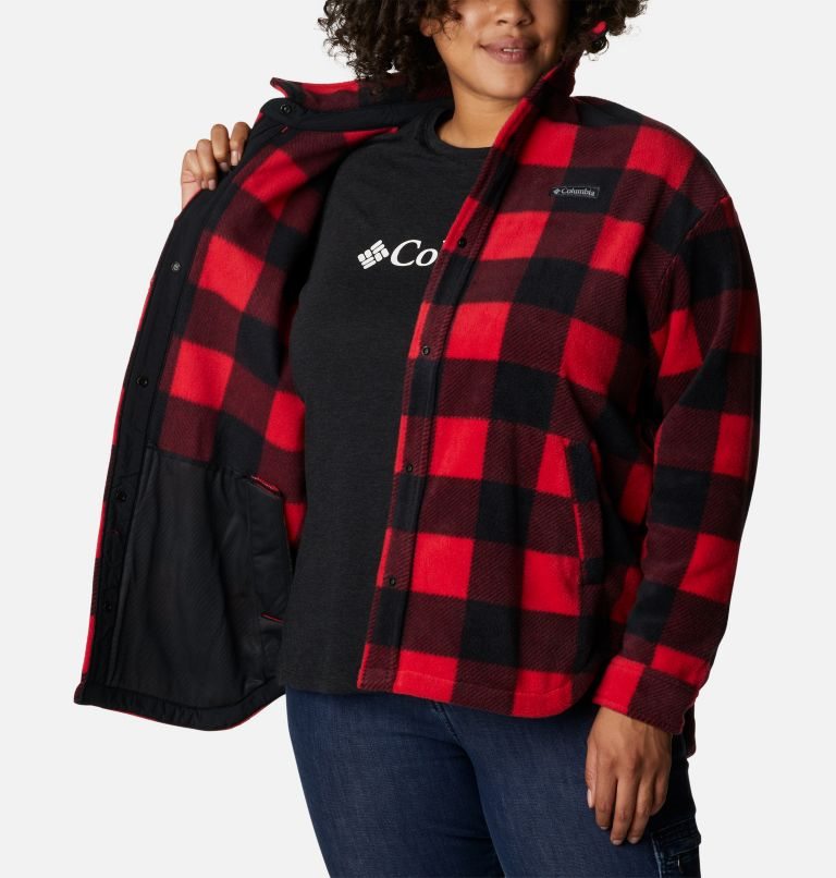 Jacheta Columbia Benton Springs Shirt Dama Rosii | Plus Size WT78S01ZM